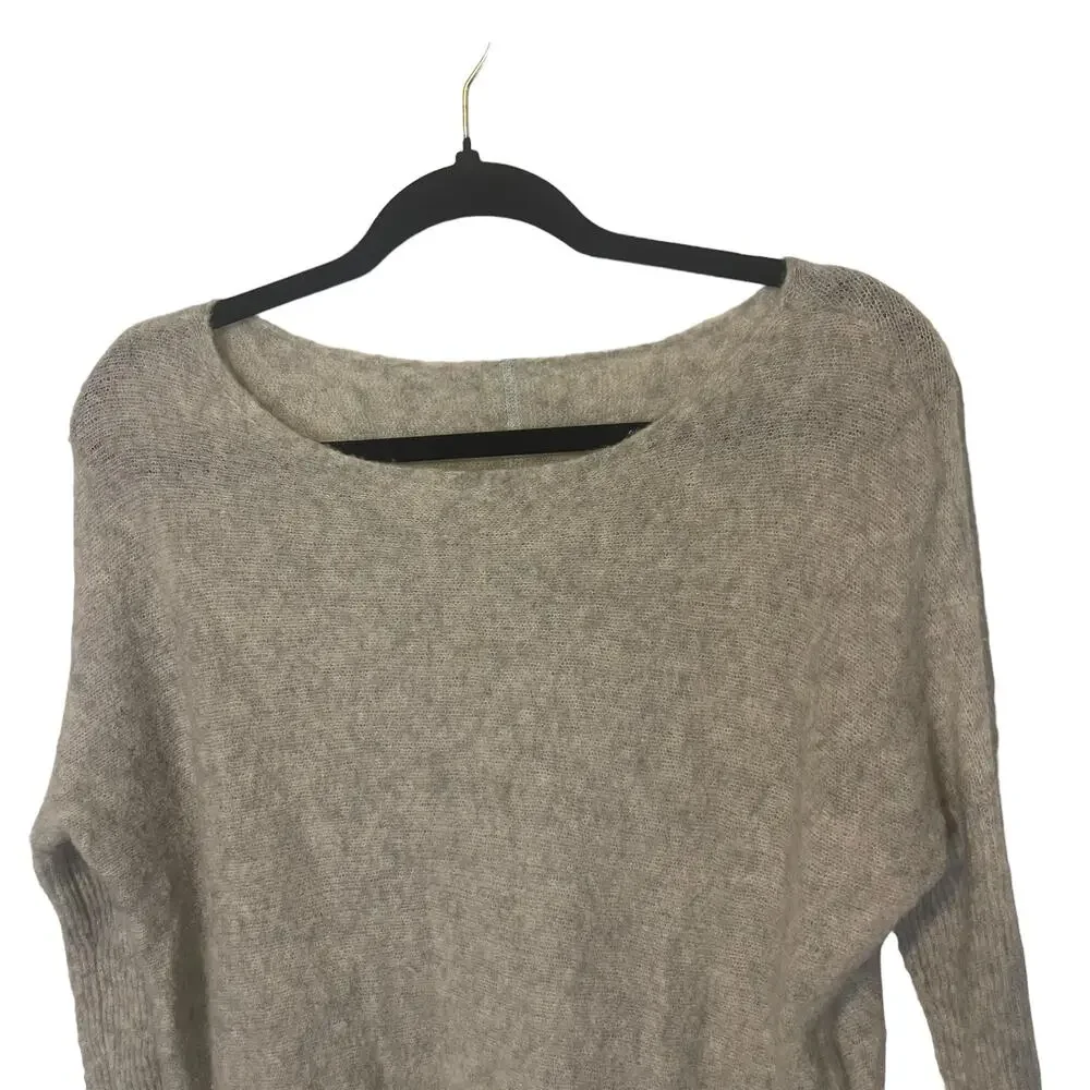 Henry Christ Women's Size Small‎ Round Neck Grey Cashmere Sweater